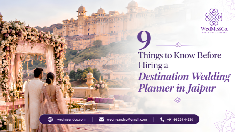 Destination wedding planner in Jaipur by Wed Me & Co. for elegant, seamless destination wedding celebrations